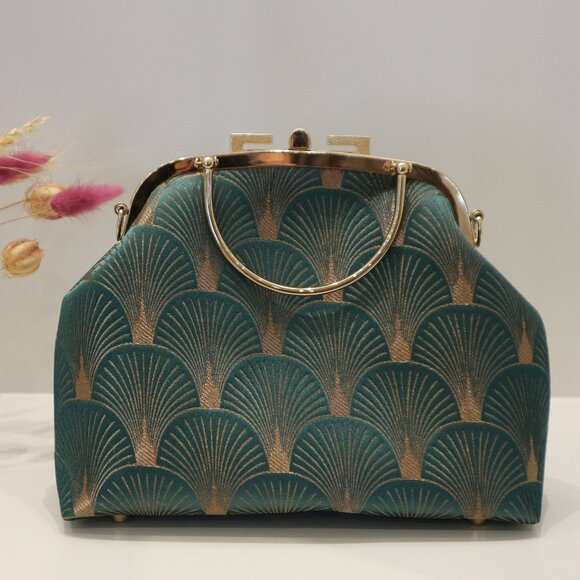 silk bag,evening bag, handmade bag, evening clutch,clutch bag, clutch purse - Picture 9 of 10